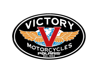 Zakázková  samolepka - Victory motorcycle COLORED 110x70 mm