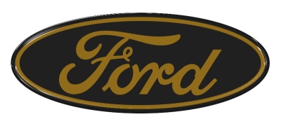 Samolepka - Ford (black-darkgoldenrod)