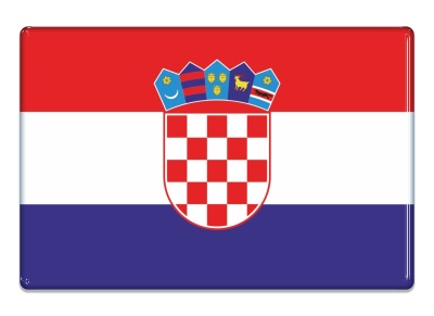 Samolepka - Vlajka Chorvatsko - obdélník