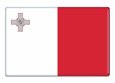 Samolepka - Vlajka Malta - obdélník
