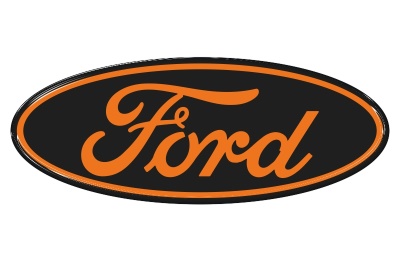 Samolepka - Ford (black-orange)