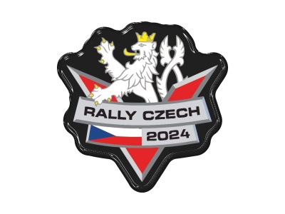 Zakázková samolepka - CzechRally 80x80mm Black