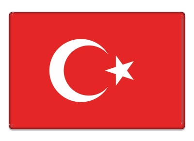 Samolepka - Vlajka Turecko - obdélník