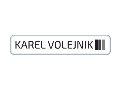 Zakázková  samolepka - Karel Volejnik 50x10mm