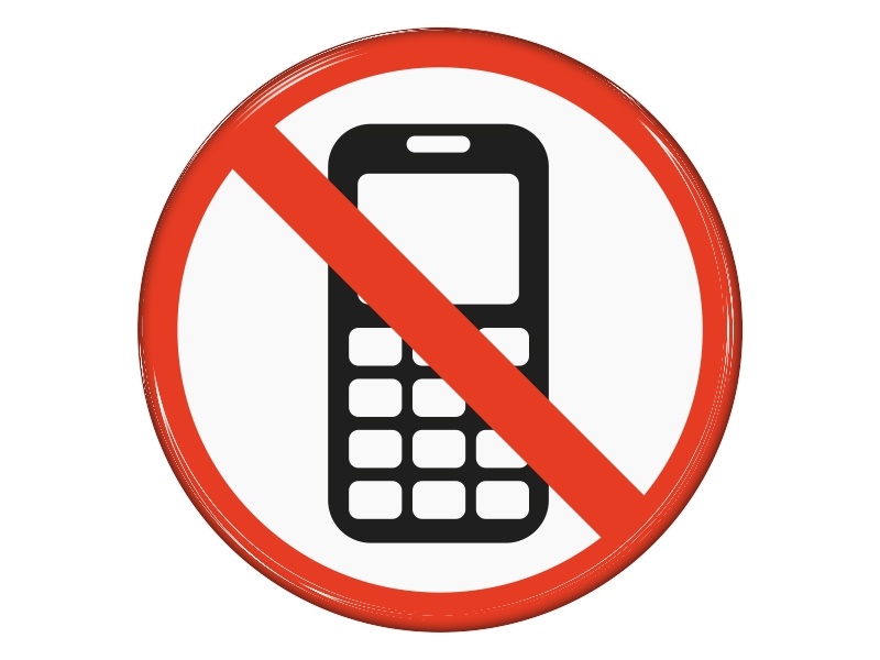 Samolepka - Zákaz mobilních telefonů