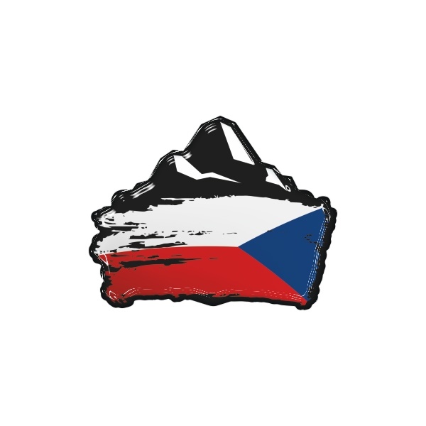 Zakázková samolepka -  czech-mountain 8x5,5 obracene