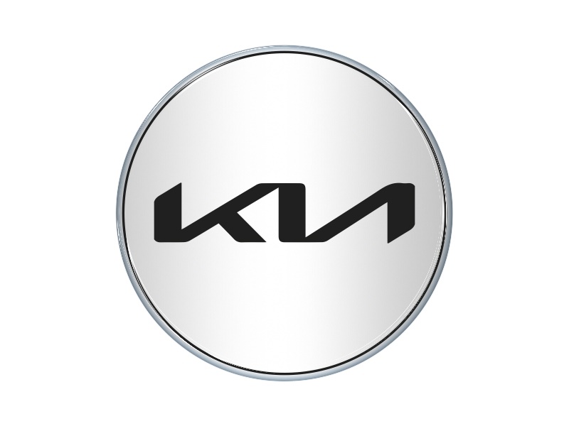Zakázková  samolepka - Kia bg-Silver/black