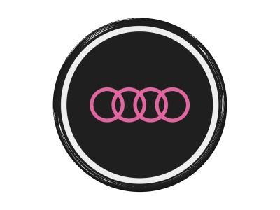 Zakázková samolepka - Audi 58 růžová