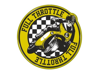 Samolepka - Full throttle racer