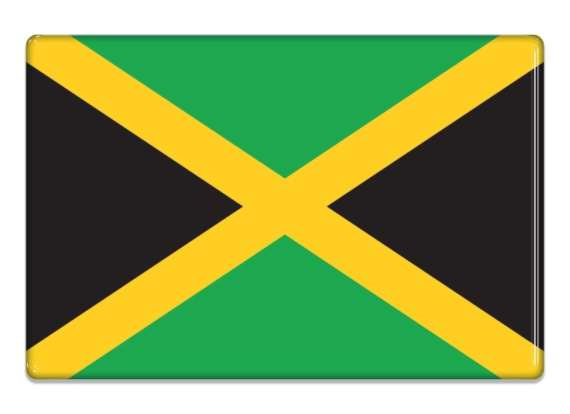 Samolepka - Vlajka Jamajka - obdélník