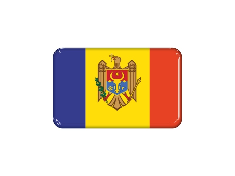 Samolepka - Vlajka Moldavsko - obdélník