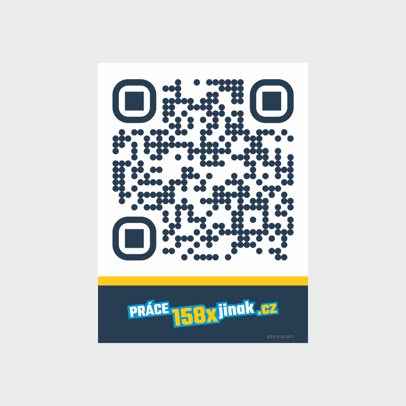Zakázková samolepka - LAMINO STRONG NOVÁ QR_samolepka-nabor PČR 20x15cm