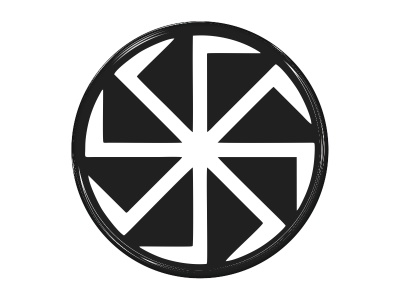 Zakázková  samolepka - Slovanský kolovrat