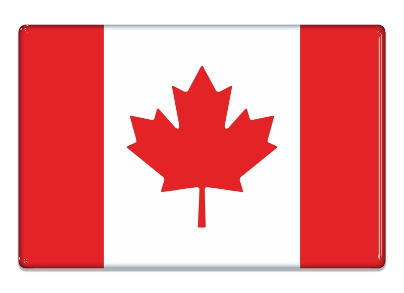Samolepka - Vlajka Kanada - obdélník