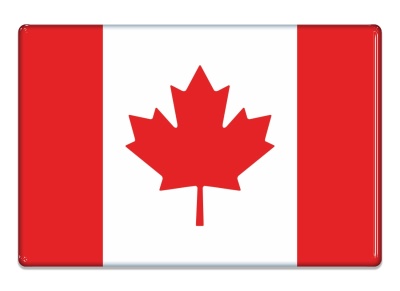 Samolepka - Vlajka Kanada - obdélník