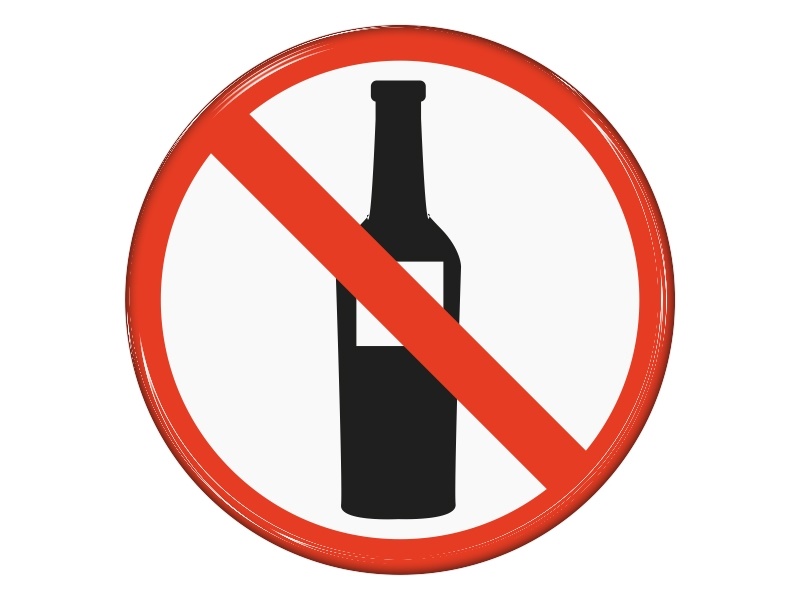 Samolepka - Zákaz konzumace alkoholu