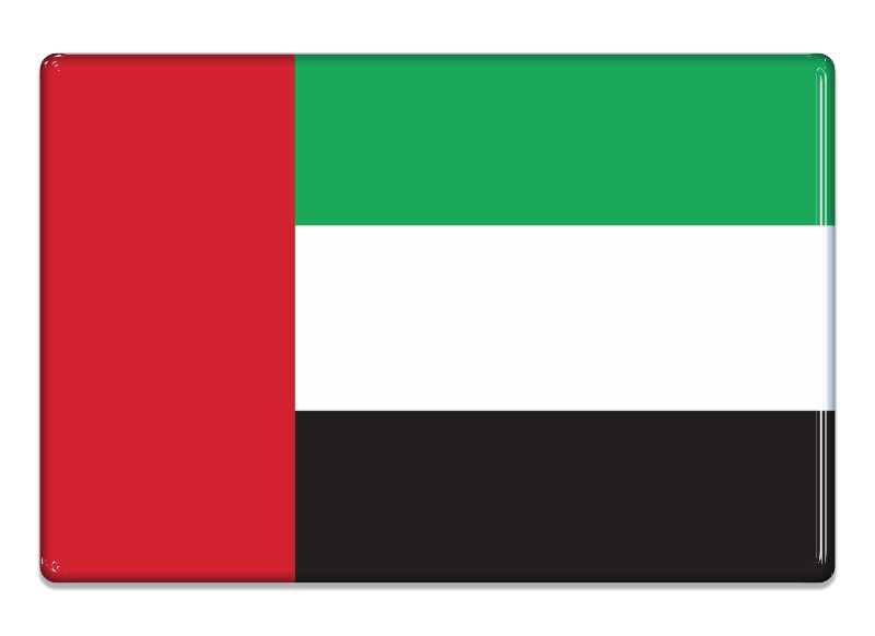 Samolepka - Vlajka Spojené Arabské Emiráty - obdélník