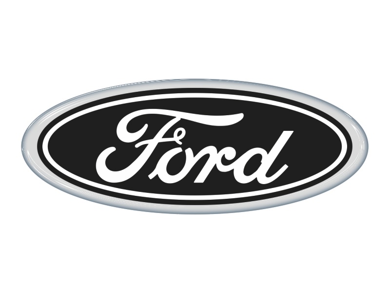 Zakázková  samolepka - Ford s okraji 98x38,2 mm