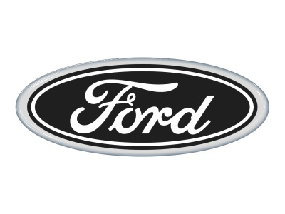 Zakázková  samolepka - Ford s okraji 98x38,2 mm