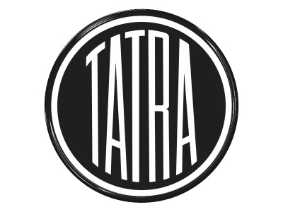 Samolepka na AL disk - Tatra (black/white)
