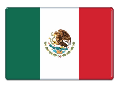 Samolepka - Vlajka Mexiko - obdélník
