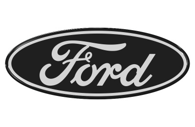 Samolepka - Ford (black-gray)