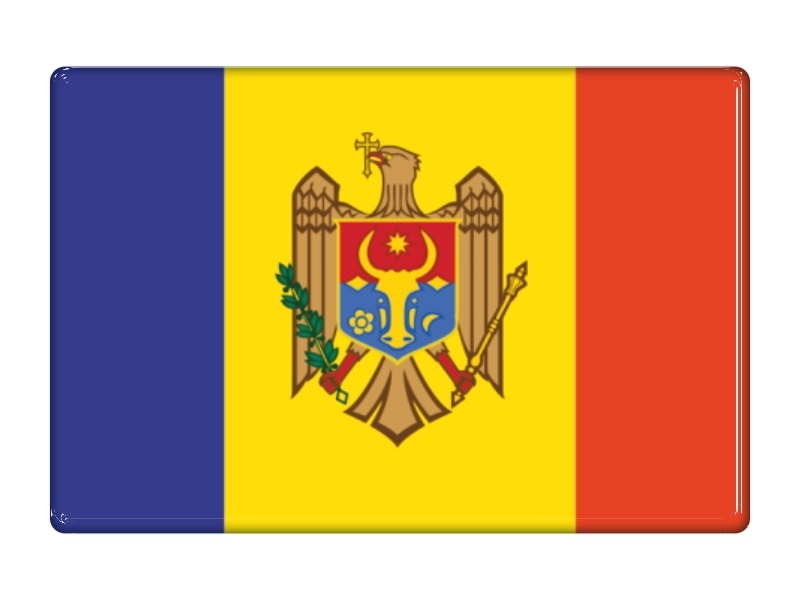 Samolepka - Vlajka Moldavsko - obdélník