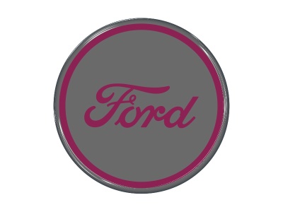 Zakázková  samolepka - ford kruh Gray-Violet