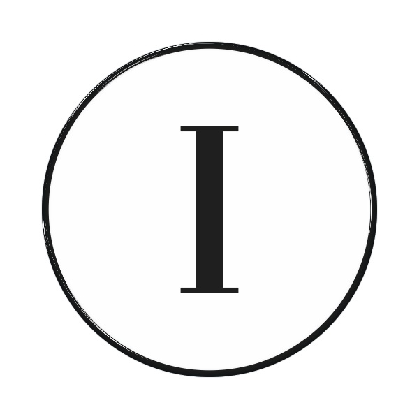 Zakázková samolepka - Římská číslice 1