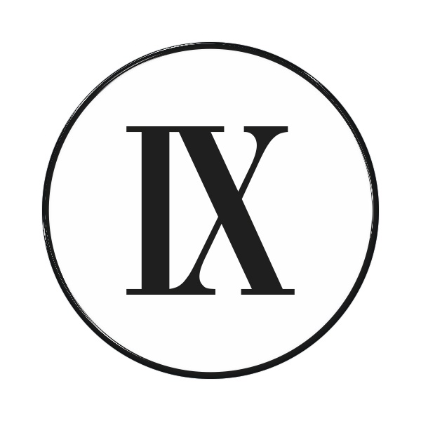 Zakázková samolepka - Římská číslice 9