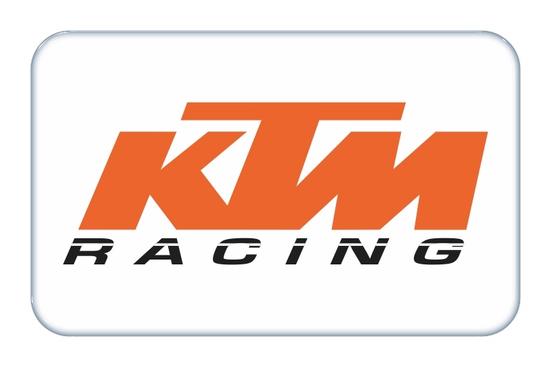 Samolepka - KTM Racing (bílá)