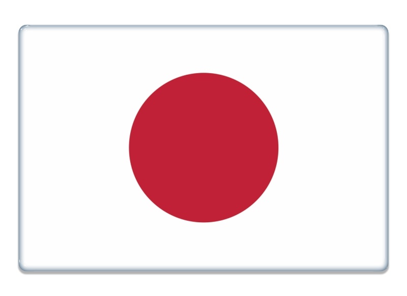 Samolepka - Vlajka Japonsko - obdélník