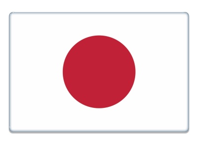 Samolepka - Vlajka Japonsko - obdélník