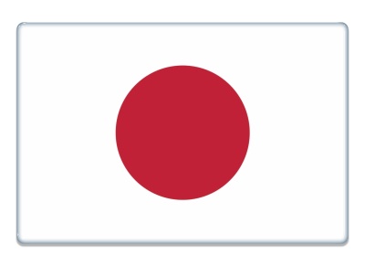 Samolepka - Vlajka Japonsko - obdélník
