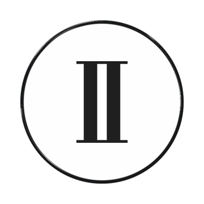 Zakázková samolepka - Římská číslice 2