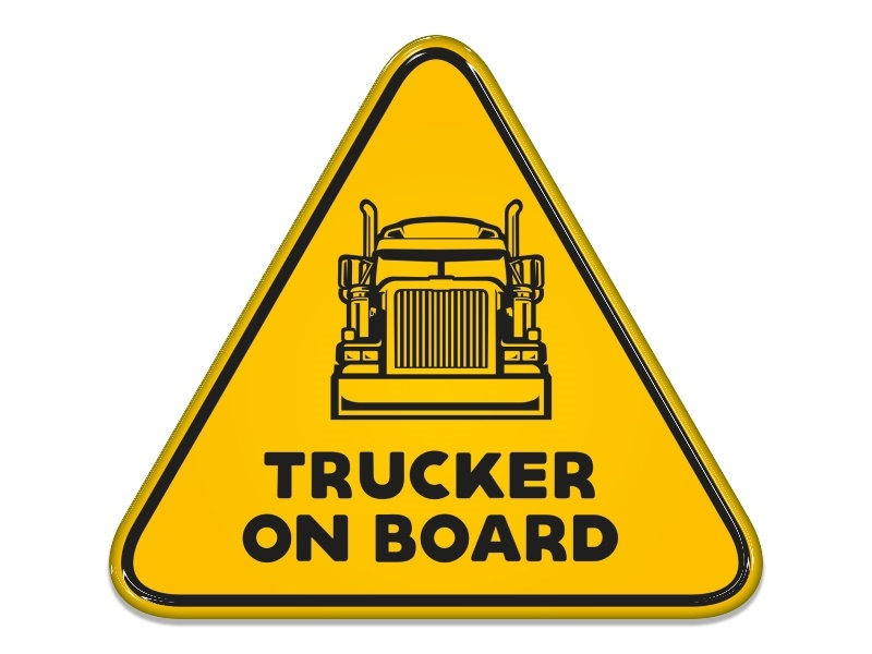 Samolepka - Trucker on board