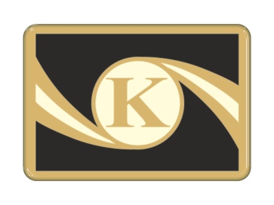 Zakázková samolepka - K symbol 33,275x22,974mm