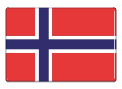 Samolepka - Vlajka Norsko - obdélník