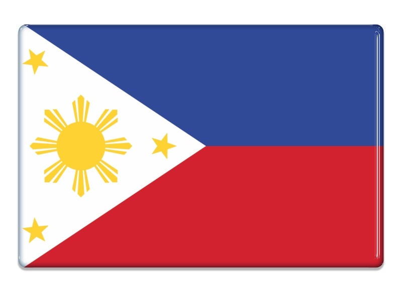Samolepka - Vlajka Filipíny - obdélník