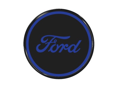 Zakázková  samolepka - ford kruh Black-RoyalBlue
