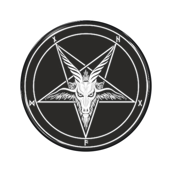 Zakázková samolepka - Pentagram 9x9cm