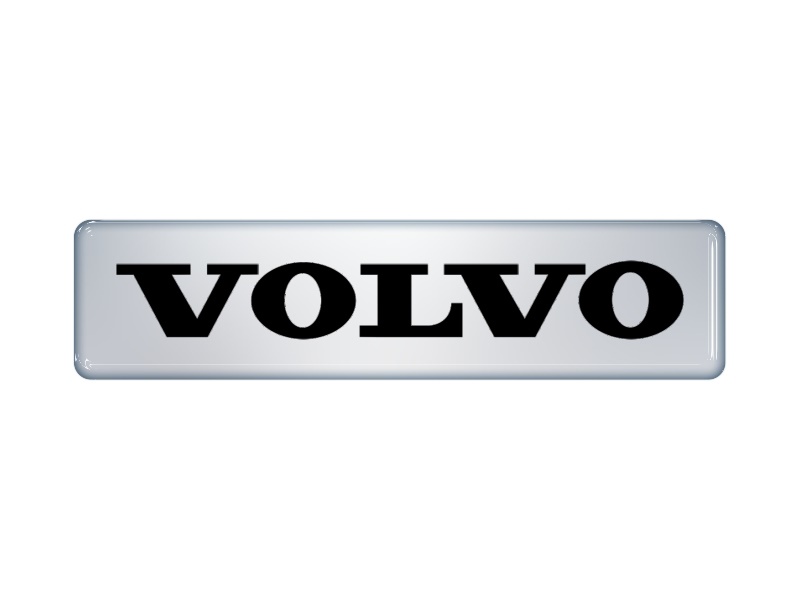 Zakázková  samolepka - Volvo silver/black
