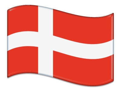 Samolepka - Vlajka Dánsko