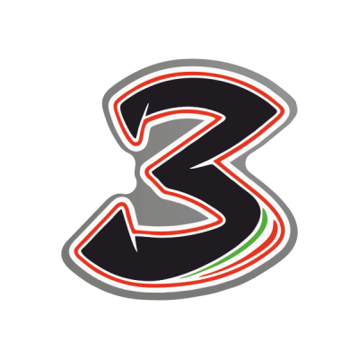 Zakázková samolepka - LAMINO STRONG číslo 3 6,5 x 6,5cm