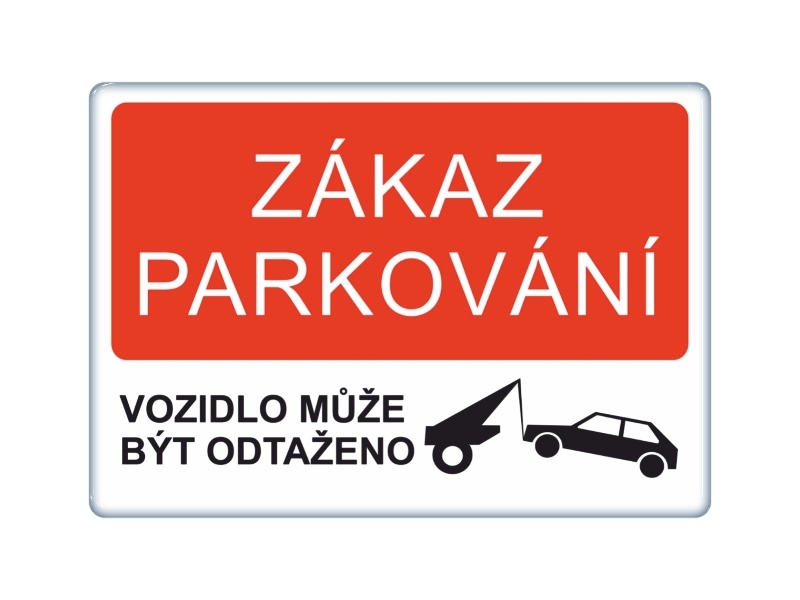 Samolepka - Zákaz parkování