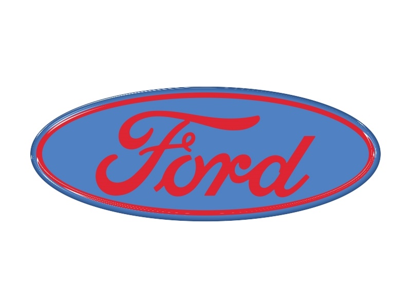 Samolepka - Ford (DodgerBlue-Red)